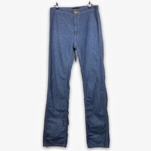 VTG 70’s Grey Ant retro blue High-Rise Straight Leg Jeans hippie EUC SZ  6